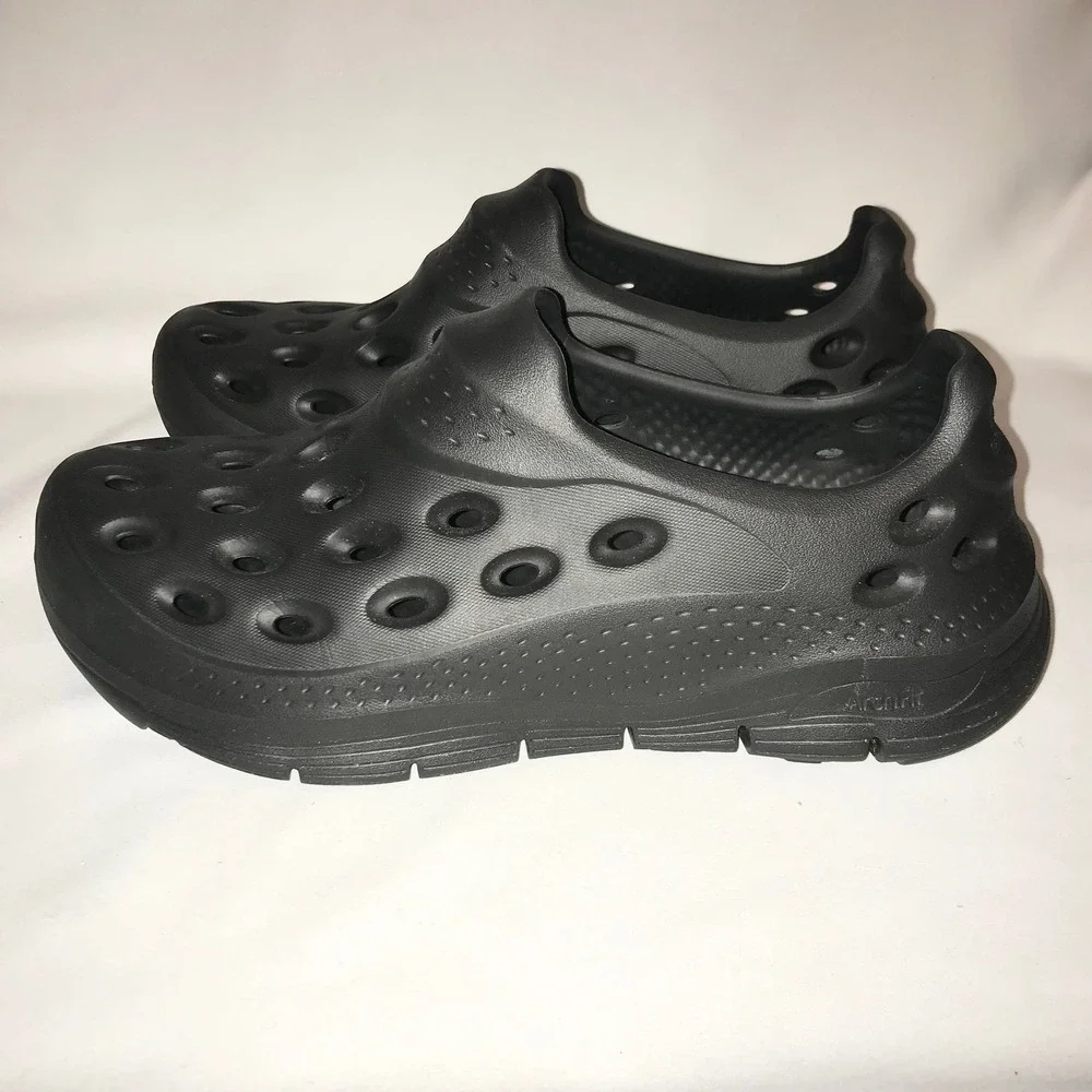Skechers GO FOAM‎ Arch Fit Black Slip On Clogs Mens 9.5 Womens 11.5 Lux Foam